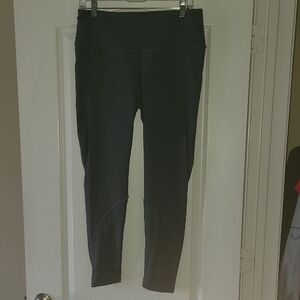 Victoria Sports Knocout Performance Blue Gray Leggings SZ L